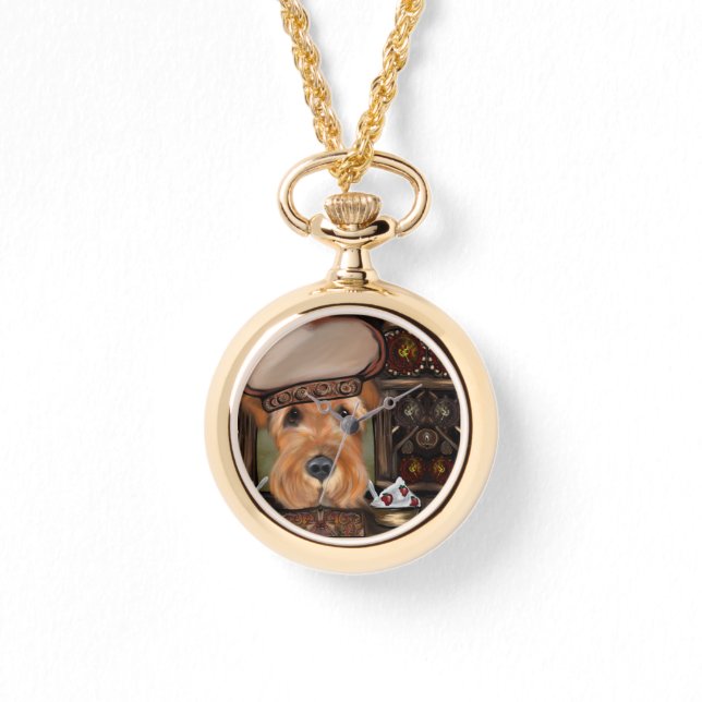 RELOJ DE PULSERA AIREDALE TERRIER (Anverso)