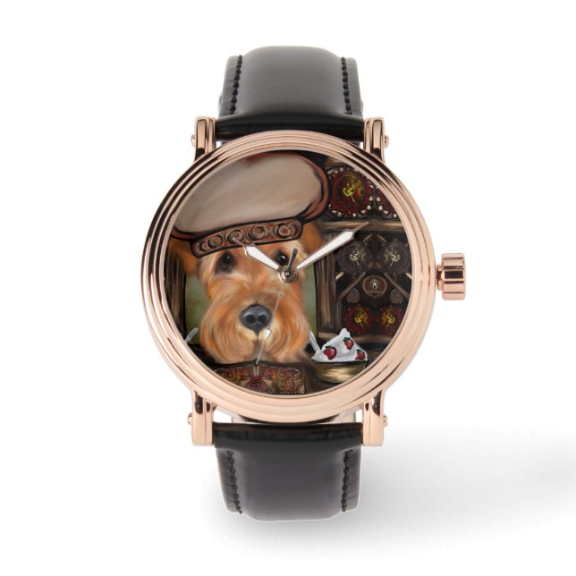 RELOJ DE PULSERA AIREDALE TERRIER (Anverso)