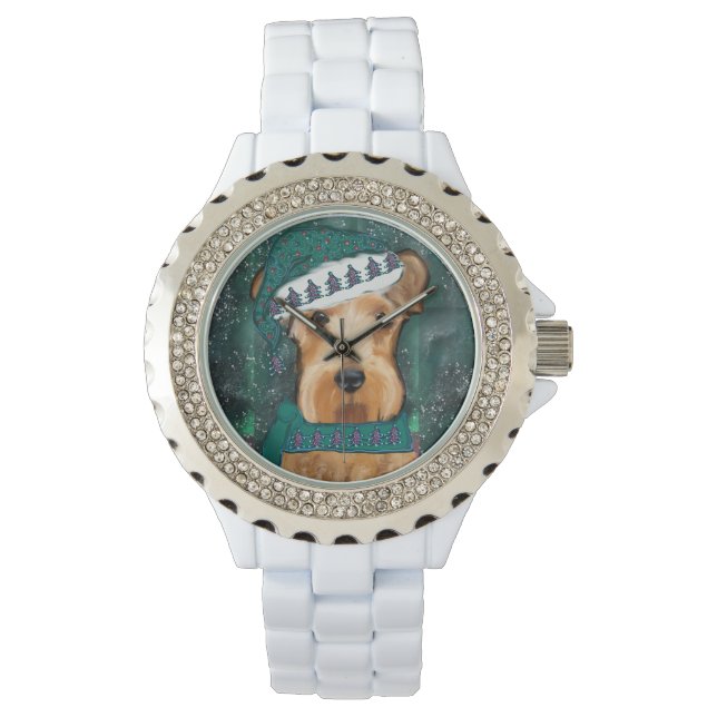 Reloj De Pulsera Airedale Terrier (Anverso)