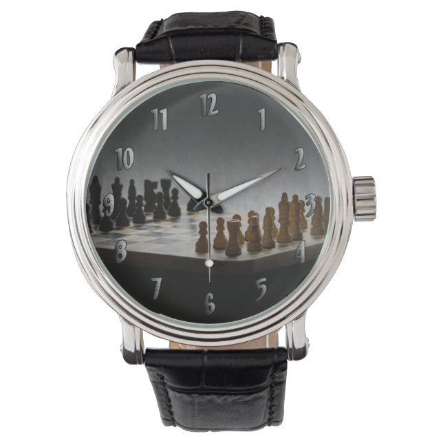 Reloj De Pulsera Ajedrez (Anverso)