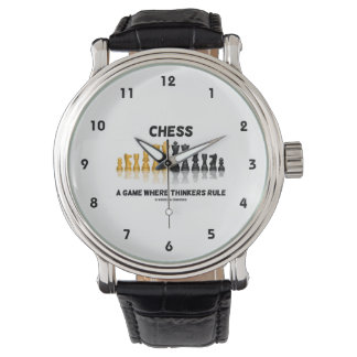 Reloj De Pulsera Ajedrez Un Juego Donde Los Pensadores Gobernan (Ju