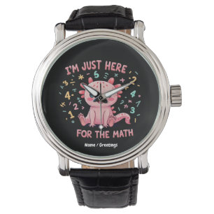 Reloj De Pulsera Ajetura de Axolotl estoy aquí por retro gracioso d