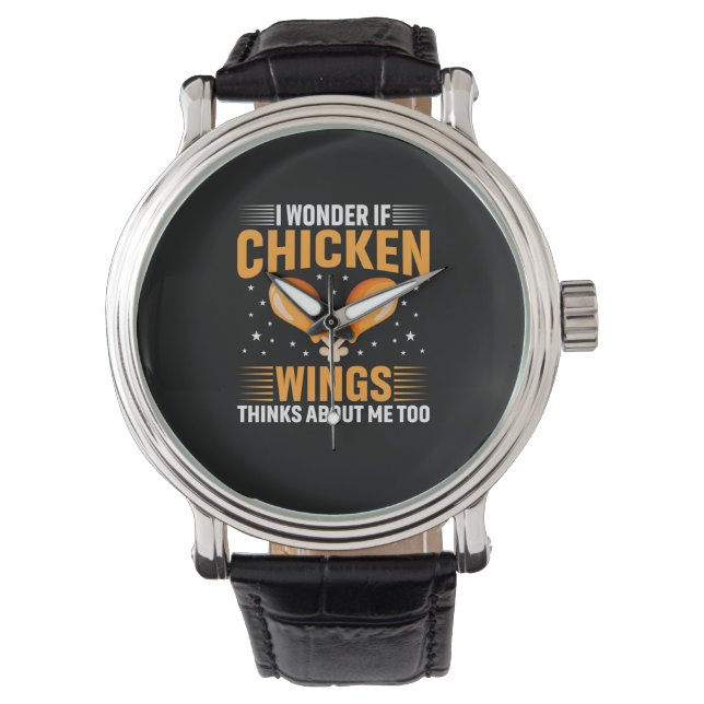 Reloj De Pulsera Ala de pollo de arte de pollo (Anverso)