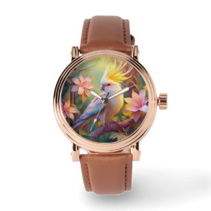 Reloj De Pulsera Ala irlandesa Cockatiel Fantasy Bird