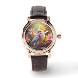 Reloj De Pulsera Ala irlandesa Cockatiel Fantasy Bird