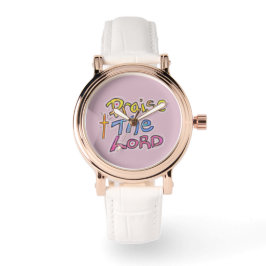Reloj De Pulsera Alabado sea el SEÑOR Rosa Cristiano