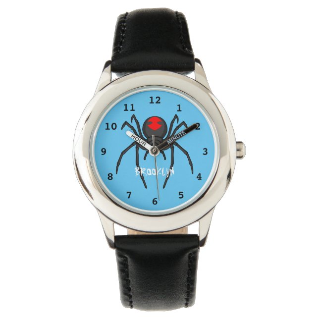 Reloj De Pulsera Alarmante ilustracion personalizado de araña de vi (Anverso)