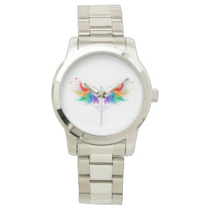 Reloj De Pulsera Alas del arco iris fluidas