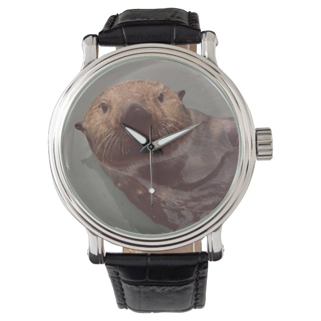 Reloj De Pulsera Alaska Otter Photo Diseñado Elegante Watch (Anverso)