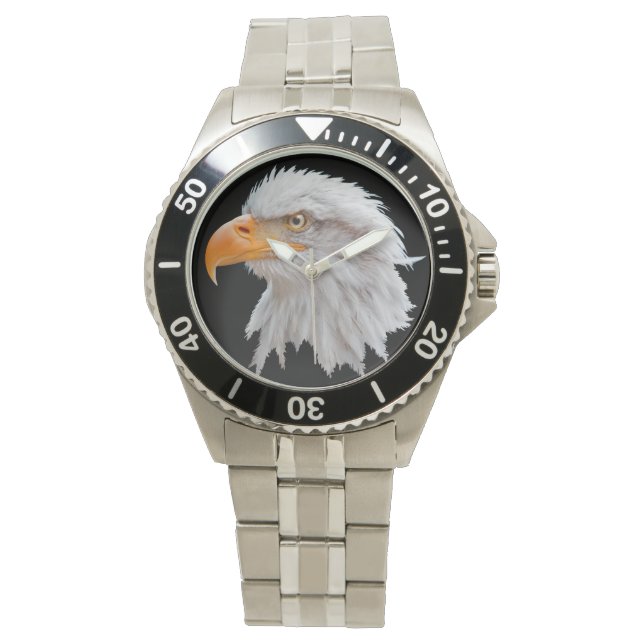 Reloj De Pulsera Alaskan Bald Eagle Watch (Negro) (Anverso)