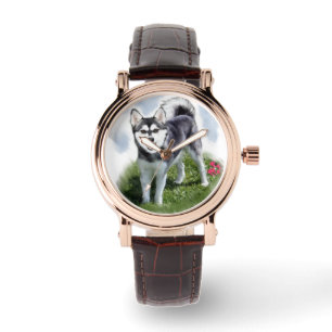 Reloj De Pulsera Alaskan Klee Kai Dog Art