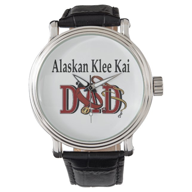 Reloj De Pulsera Alaskan Klee Kai Dog Dad (Anverso)
