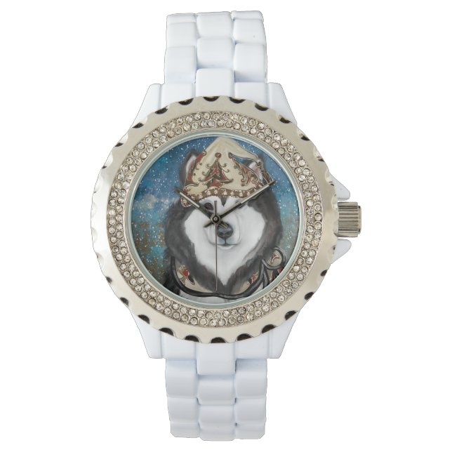 Reloj De Pulsera Alaskan Malamute (Anverso)