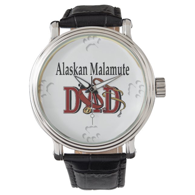 Reloj De Pulsera Alaskan Malemute (Anverso)