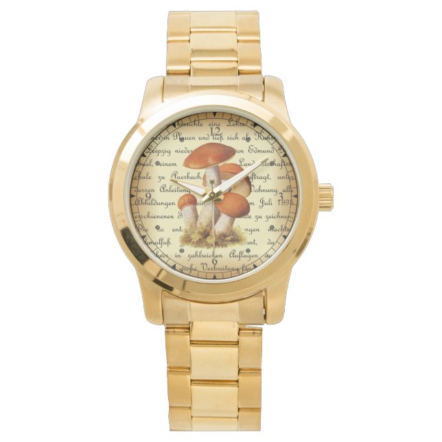 Reloj De Pulsera Albin Schmalfuß ~ Espenrotkappe1~ champiñones (Anverso)
