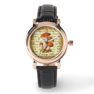 Reloj De Pulsera Albin Schmalfuß ~ Espenrotkappe1~ Mushrooms Watch