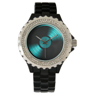 Reloj De Pulsera Álbum de disco de vinilo retro