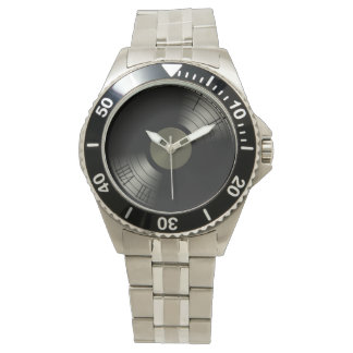 Reloj De Pulsera Álbum de récords de vinilo en rollo