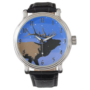 Reloj De Pulsera Alce torpe en invierno - Arte de vida salvaje orig