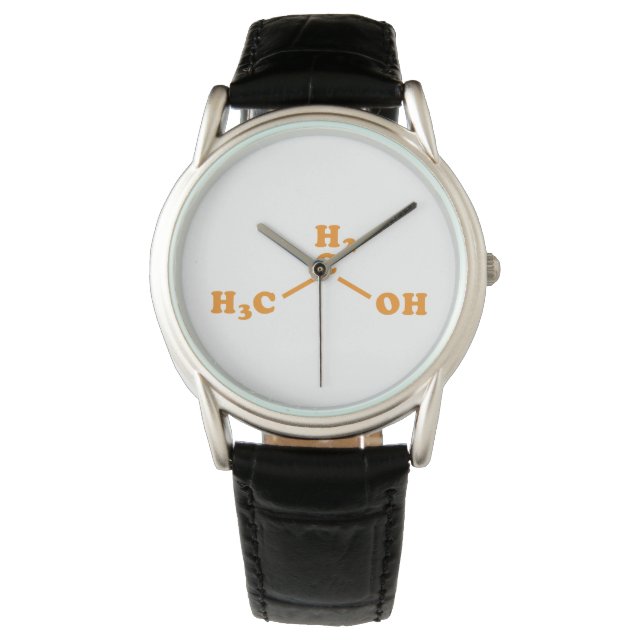 Reloj De Pulsera Alcohol Etanol Fórmula química molecular (Anverso)