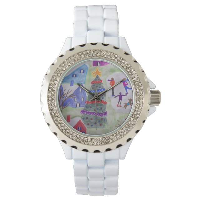 Reloj De Pulsera Aldea de los navidades (Anverso)