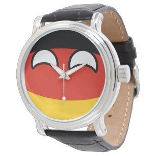 Reloj De Pulsera Alemania Geeky que tiende divertida Countryball