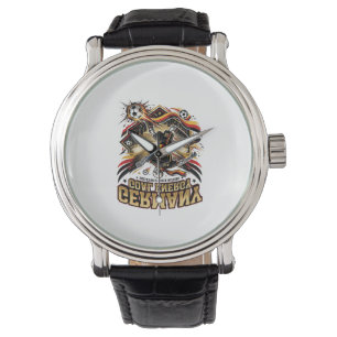 Reloj De Pulsera Alemania Gol Energía Esqueleto Delantero Naciones