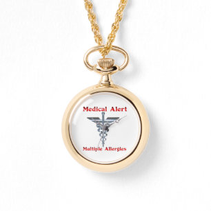Reloj De Pulsera Alerta médica de múltiples alergias