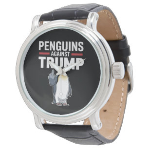 Reloj De Pulsera Aletas de pingüino arriba resisten a los pingüinos