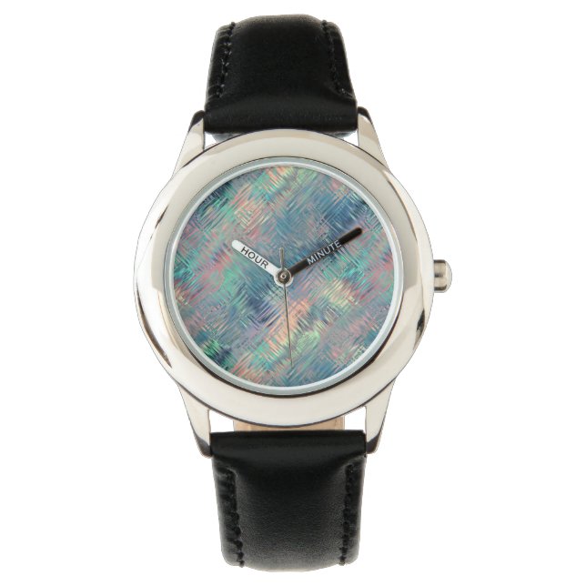 Reloj De Pulsera Alexandrite Blue Glassy Textura (Anverso)