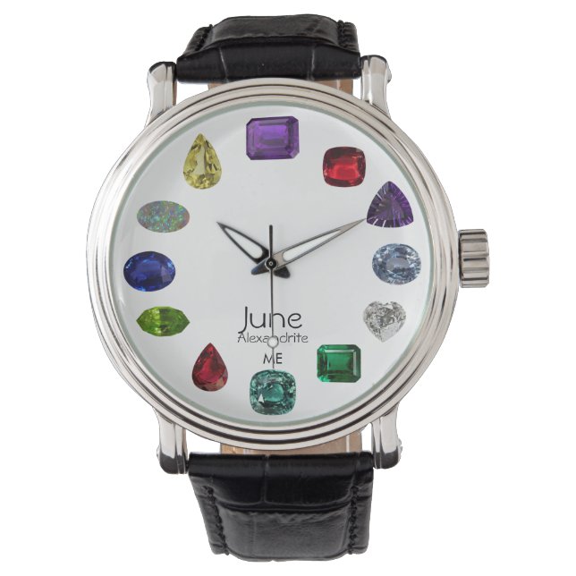 Reloj De Pulsera Alexandrite, June Birthstone (Anverso)