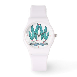 Reloj De Pulsera Alga azul alga alga Thunder_Cove