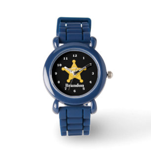 Reloj De Pulsera Alguacil de niños pequeños añádase el nombre