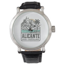 Reloj De Pulsera Alicante Sketch Santa Bárbara Castle Costa Blanca