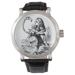 Reloj De Pulsera alice con flamingo
