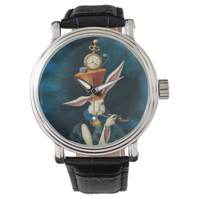 Reloj De Pulsera Alice in Wonderlands, White Rabbit e Watch (Anverso)