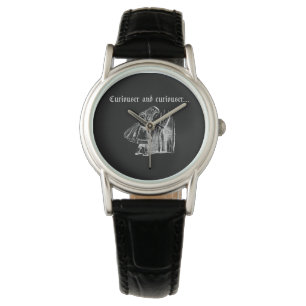 Reloj De Pulsera Alicia Curiouser y Curiouser con llave