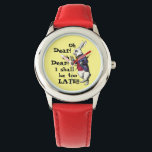 Reloj De Pulsera Alicia En Citas De Conejo Blanco De Maravillas<br><div class="desc">Alice In Wonderland White Rabbit Quotes Watch - Oh querida oh no te pierdas este! Este reloj, lleno de encanto y carácter, está inspirado en el conejo blanco del libro Alice in Wonderland. Este impresionante reloj de pulsera Alice In Wonderland presenta al conejo blanco en la escena clásica donde mira...</div>