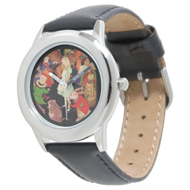 Reloj De Pulsera Alicia Rodeada De Personajes Del País De Las Marav (Angular)