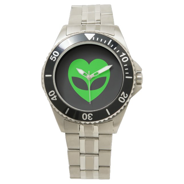 Reloj De Pulsera Alien Love Heart (Anverso)