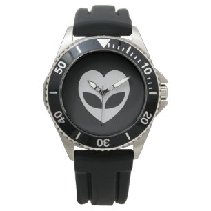 Reloj De Pulsera Alien Love Heart Writ Watch