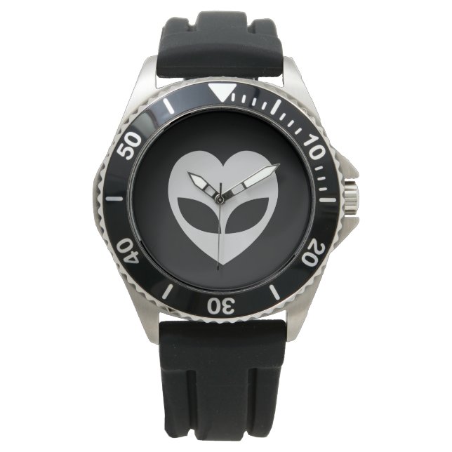 Reloj De Pulsera Alien Love Heart Writ Watch (Anverso)