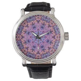 Reloj De Pulsera Alien Purple Psychedelic Kaleidoscopic Mandala
