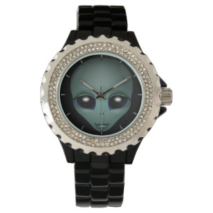 Reloj De Pulsera Alien Watch Cute Grey Alien ET Alien Wrien Watch