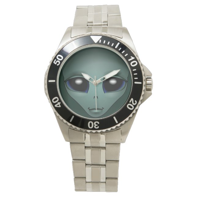 Reloj De Pulsera Alien Watch Cute Grey Alien ET Alien Wrien Watch (Anverso)