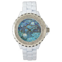 Alilides de agua azul de Monet