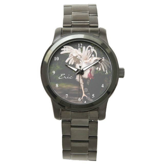 Reloj De Pulsera Alitas aleteadas de gallo (Anverso)