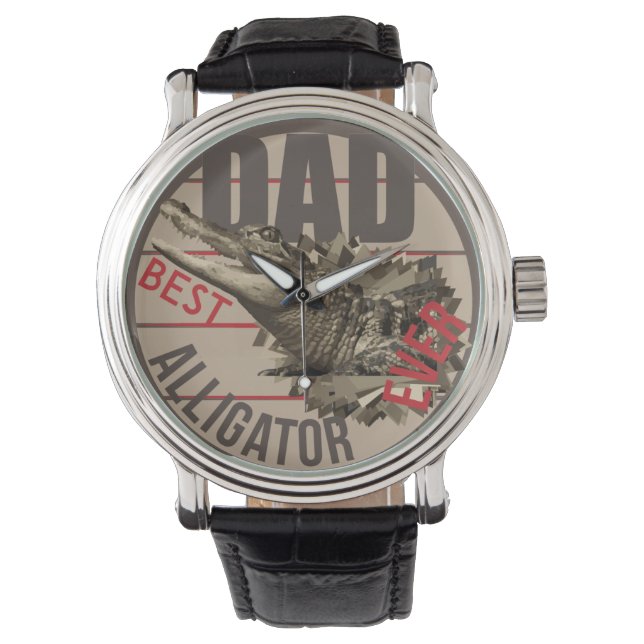 Reloj De Pulsera Alligator Dad (Anverso)