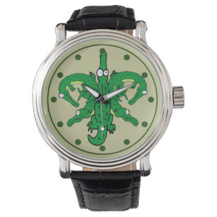 Reloj De Pulsera Alligator Fleur De Lis