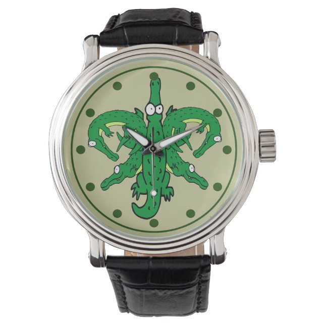 Reloj De Pulsera Alligator Fleur De Lis (Anverso)